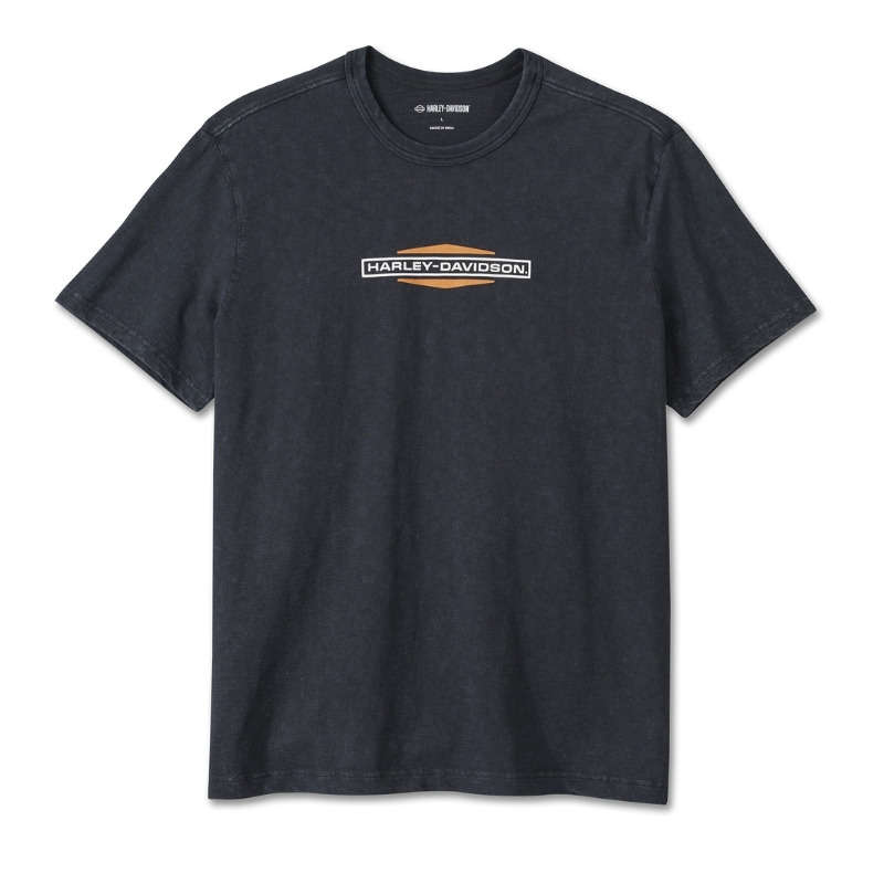 Men's Stacked Bar & Shield Slub Tee - M