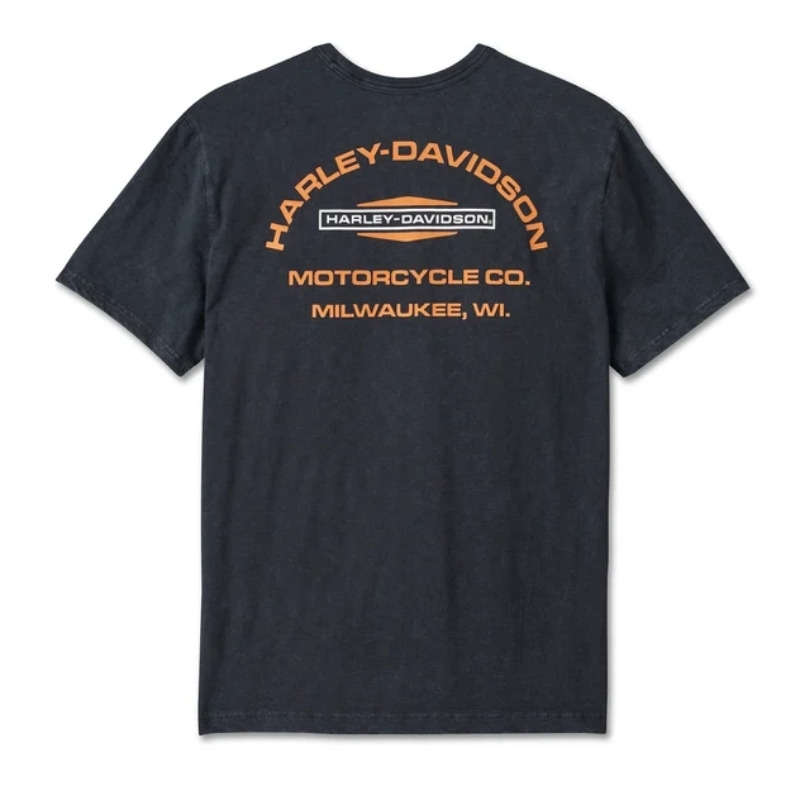Men's Stacked Bar & Shield Slub Tee - M