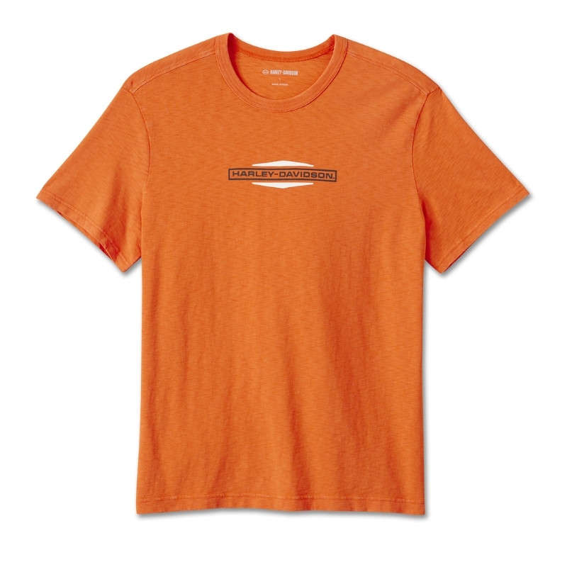 Men's Stacked Bar & Shield Slub Tee - L