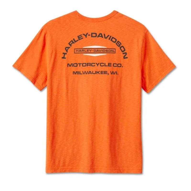 Men's Stacked Bar & Shield Slub Tee - L
