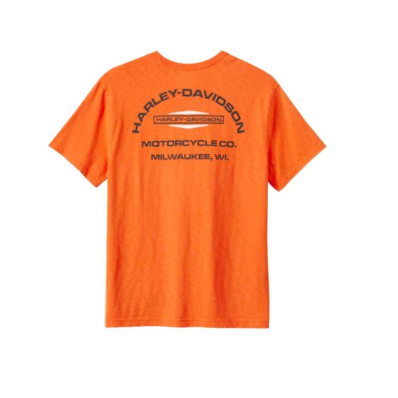 Men's Stacked Bar & Shield Slub Tee - L