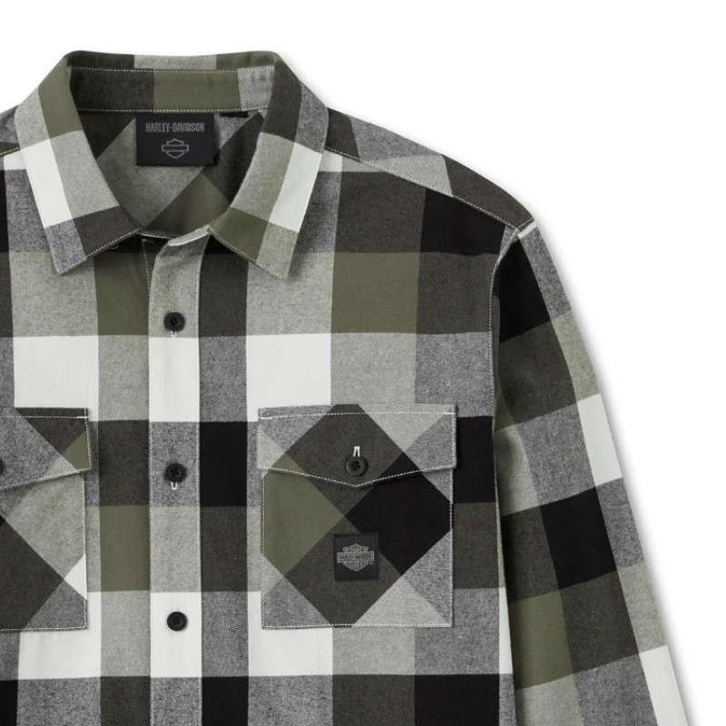 Essence Long Sleeve Flannel Shirt - XL