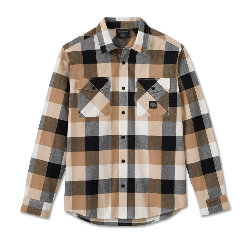 Essence Long Sleeve Flannel Shirt - M