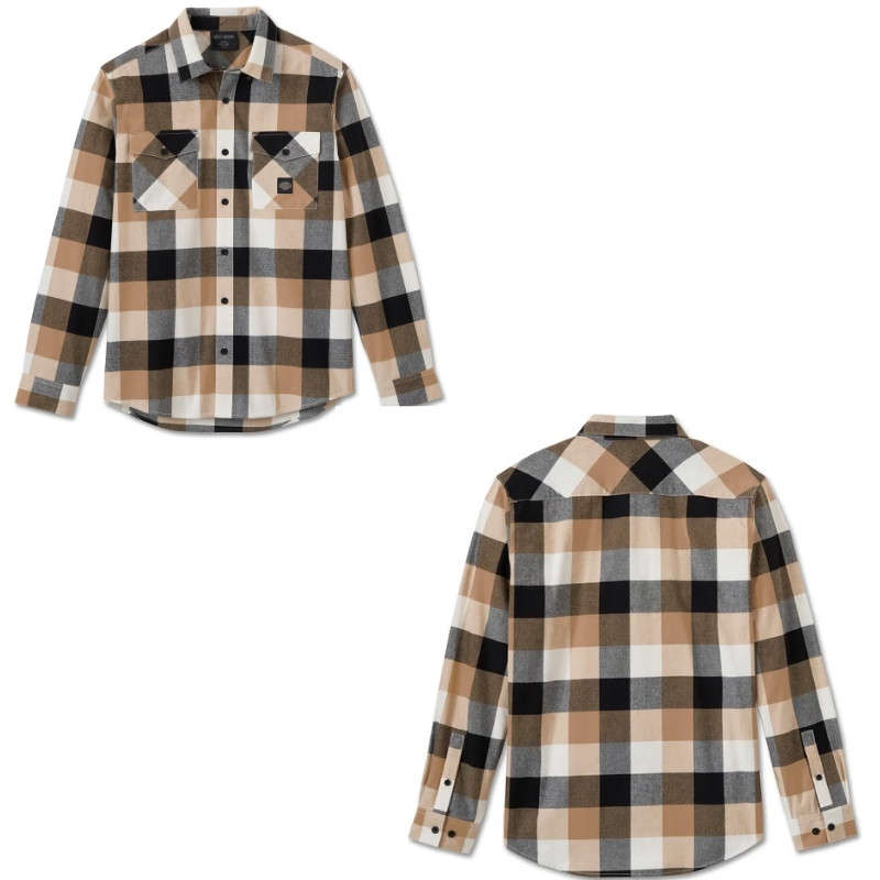 Essence Long Sleeve Flannel Shirt - M