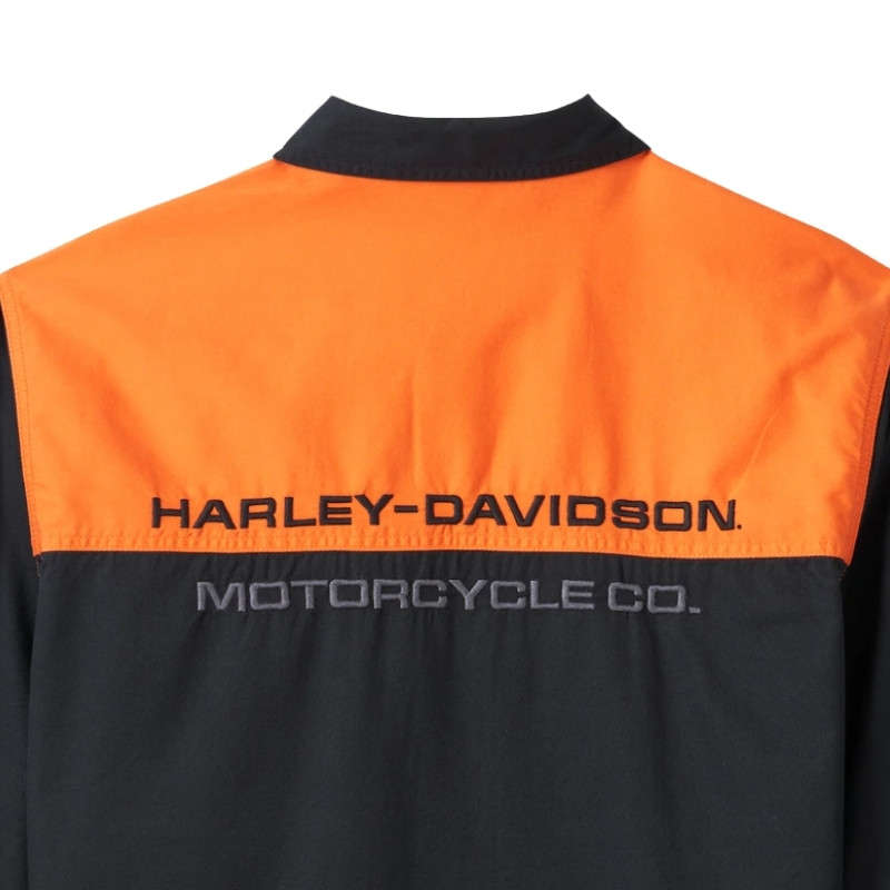Men's Stacked Bar & Shield Long Sleeve Shirt - XL