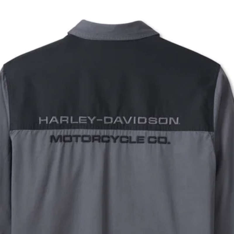 Stacked Bar & Shield Long Sleeve Shirt - L