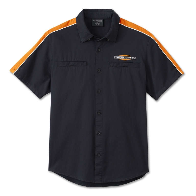 Men's Stacked Bar & Shield Long Sleeve Shirt - XL