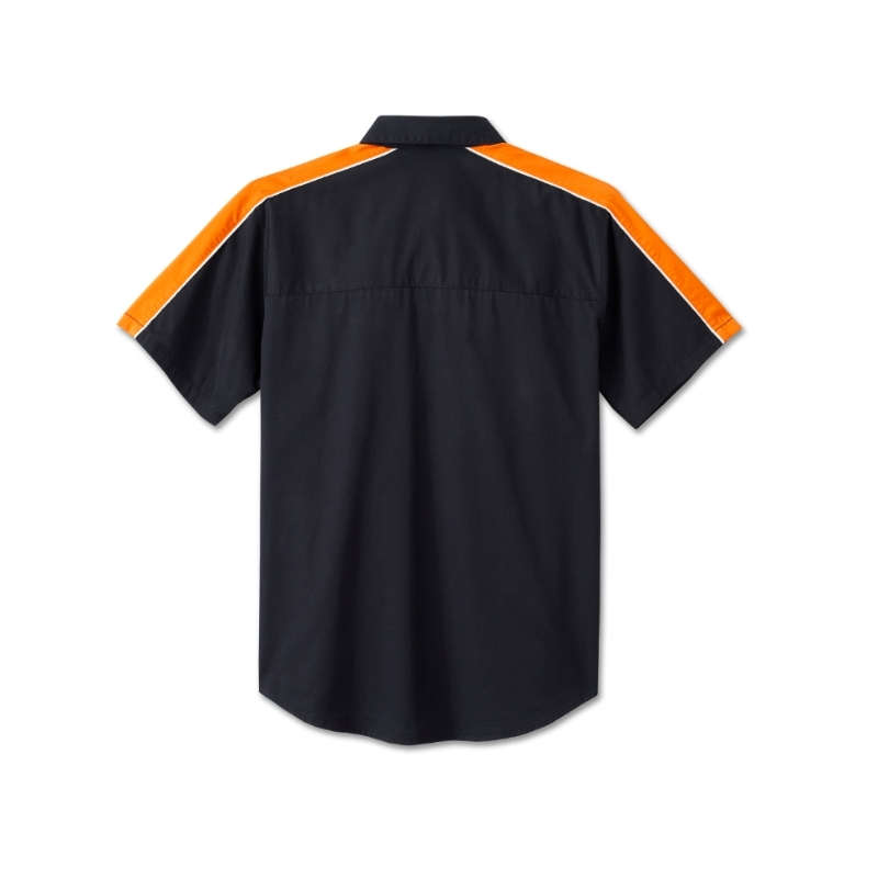 Men's Stacked Bar & Shield Long Sleeve Shirt - XL