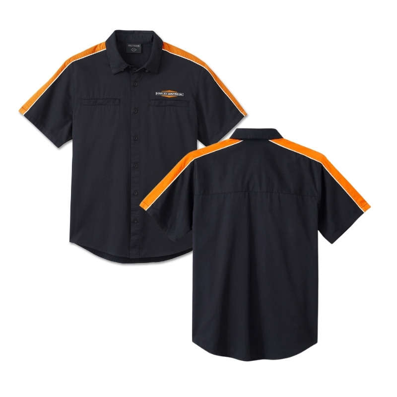 Men's Stacked Bar & Shield Long Sleeve Shirt - XL