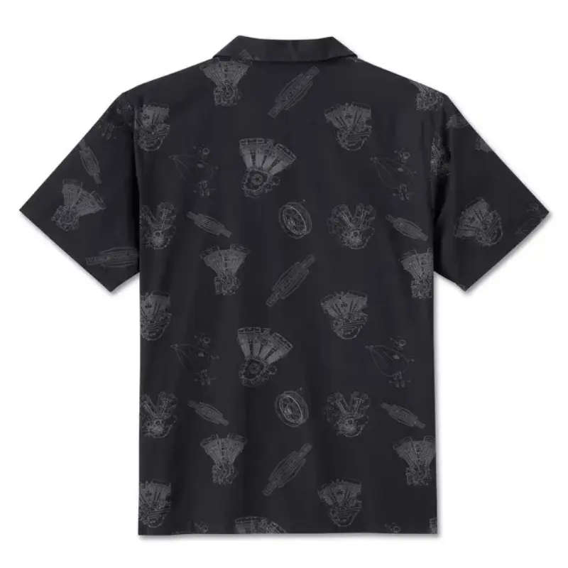 Men's Engine Aloha Short Sleeve Shirt - 2XL