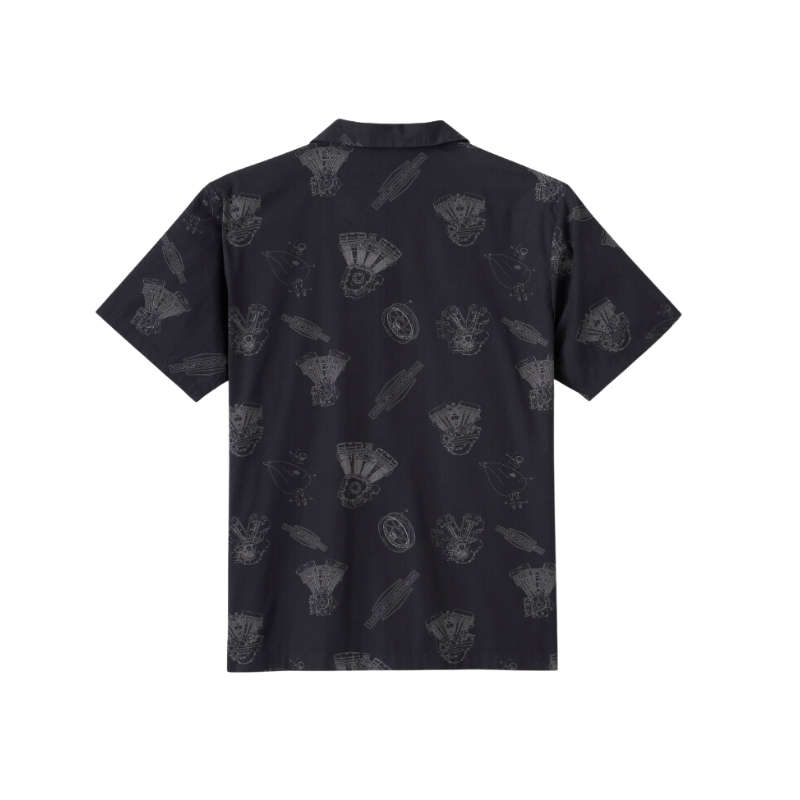 Men's Engine Aloha Short Sleeve Shirt - 2XL