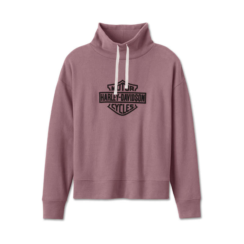Women's Bar & Shield Funnel Neck Pullover - XL