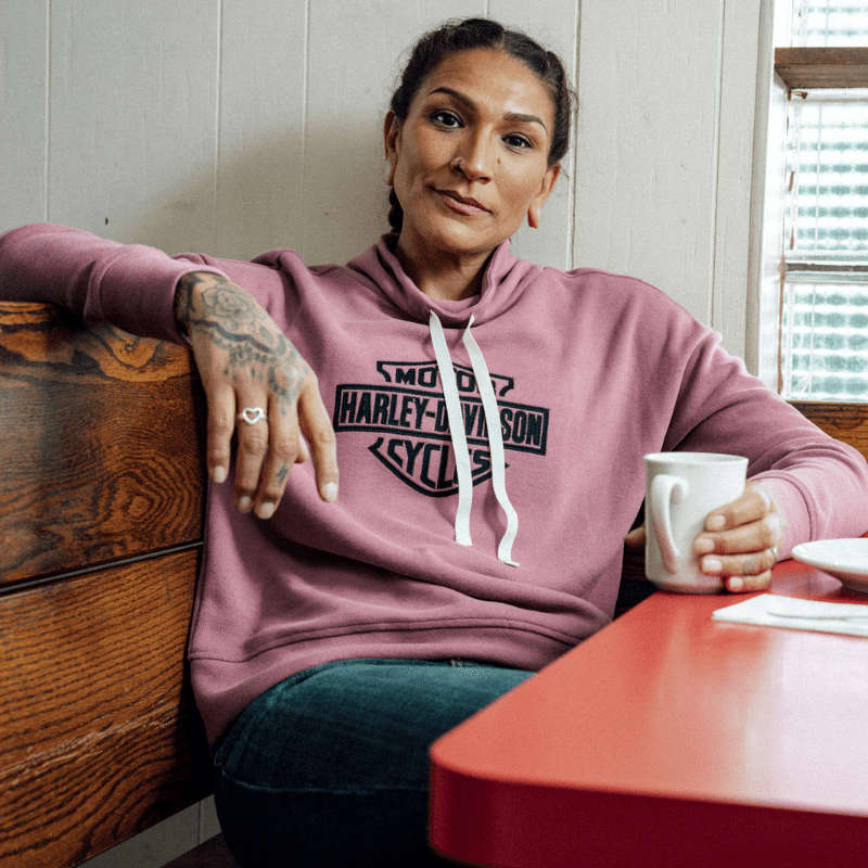 Women's Bar & Shield Funnel Neck Pullover - XL
