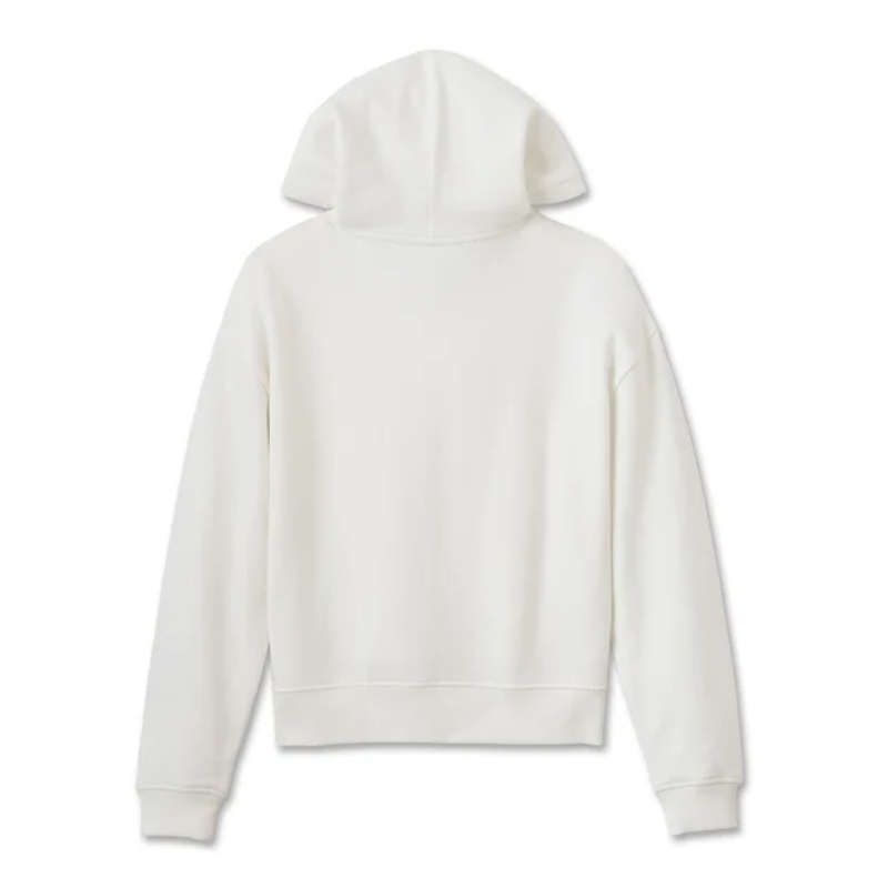 Women's Oversized Washed Bar & Shield Hoodie - S