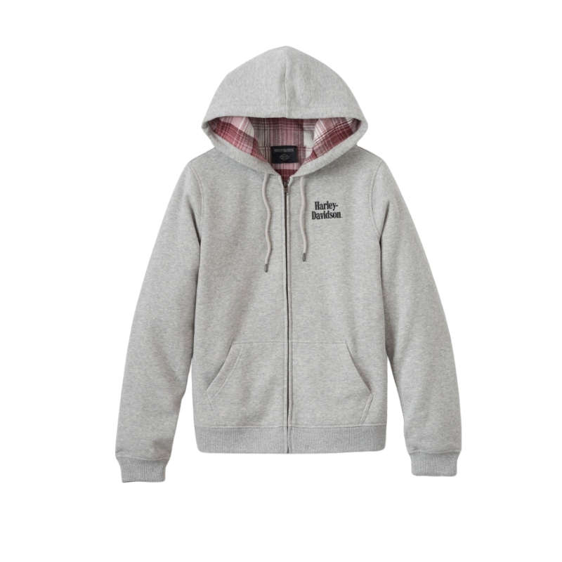 Women's Forever Flannel Lined Full Zip Hoodie - M