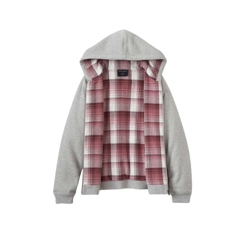 Women's Forever Flannel Lined Full Zip Hoodie - M