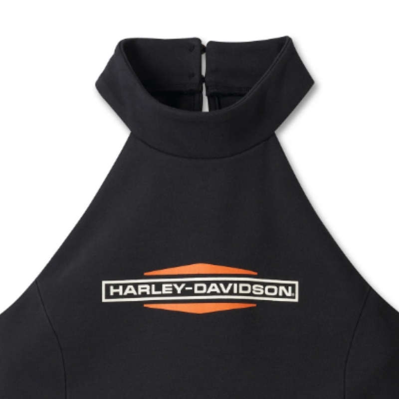 Women's Stacked Bar & Shield Halter - L