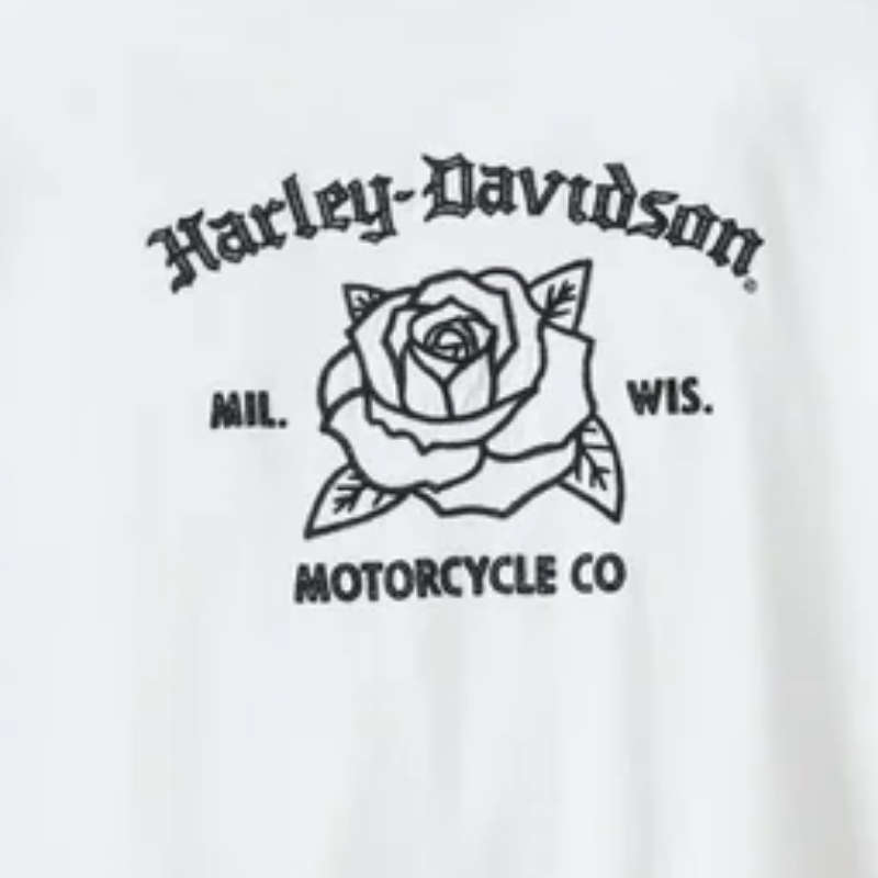 Women's H-D Rosebud Pocket Tee - L