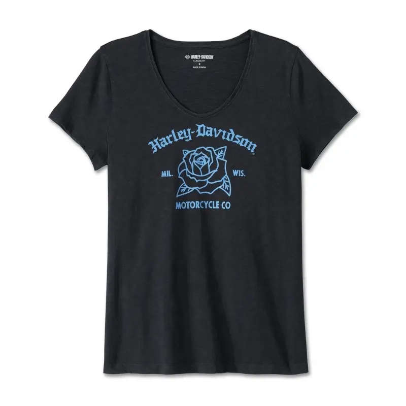 Women's United V-Neck Rosebud Tee - XS