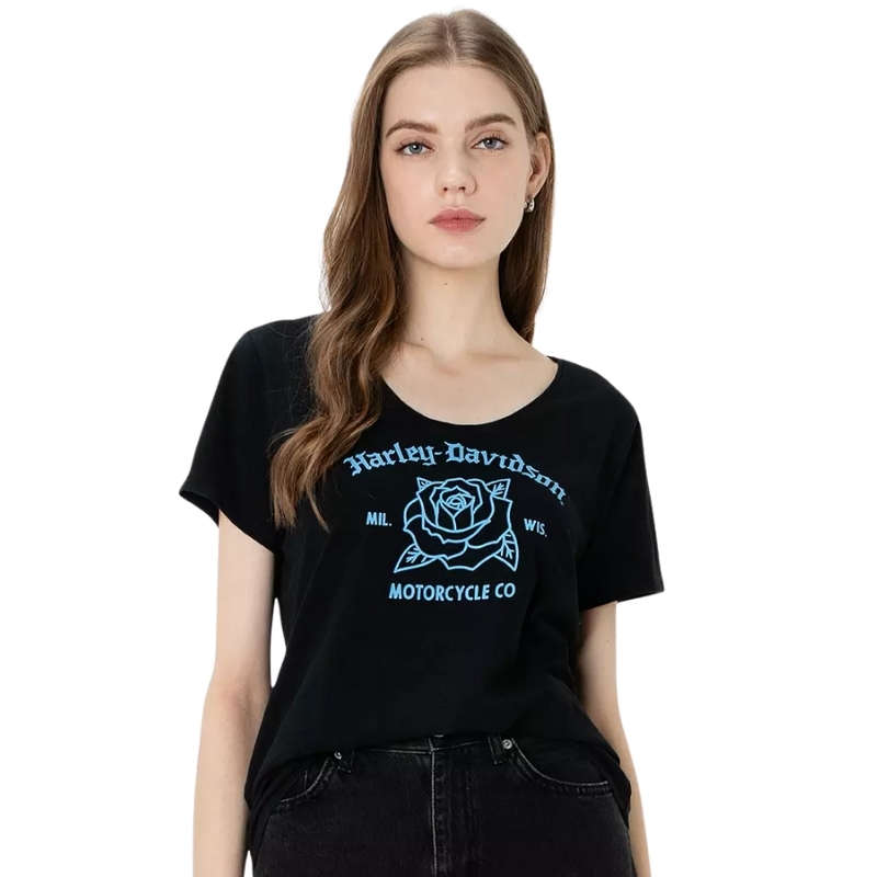 Women's United V-Neck Rosebud Tee - XS