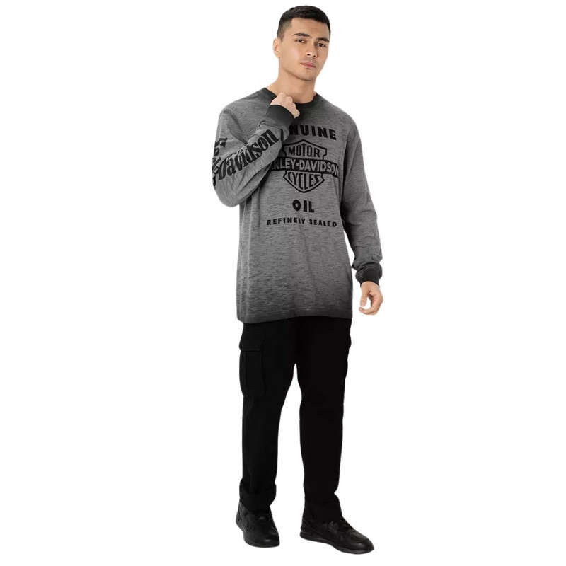 Men's Oil Can Slub Long Sleeve Tee - M