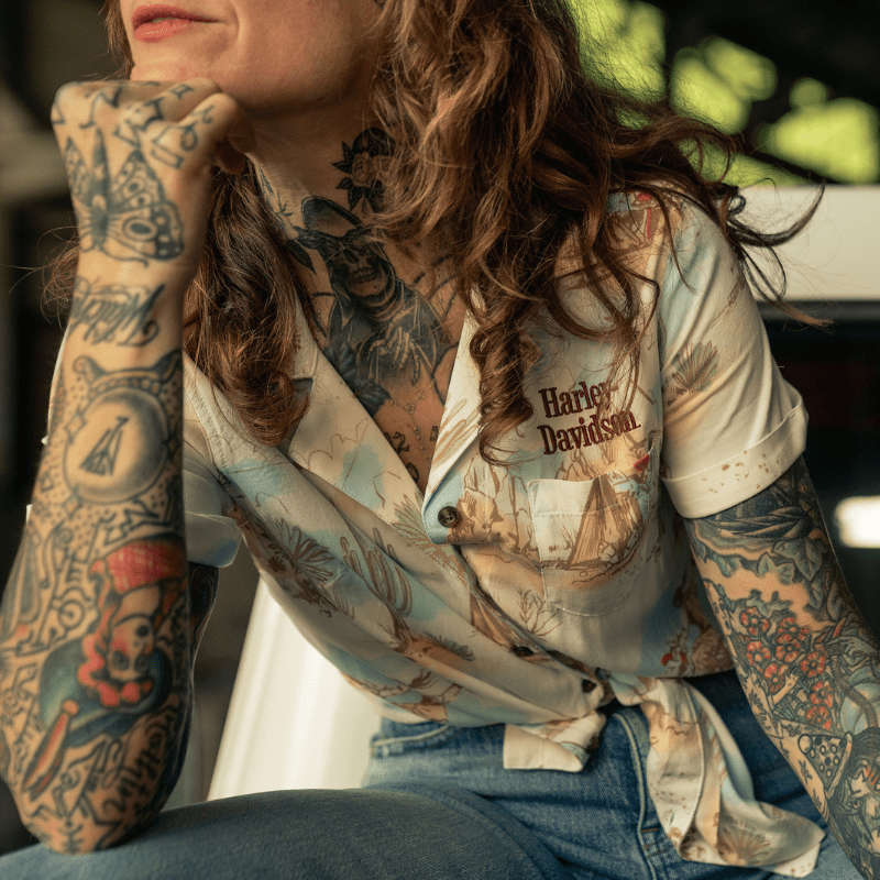 Women's Out West Printed Woven Shirt - XL