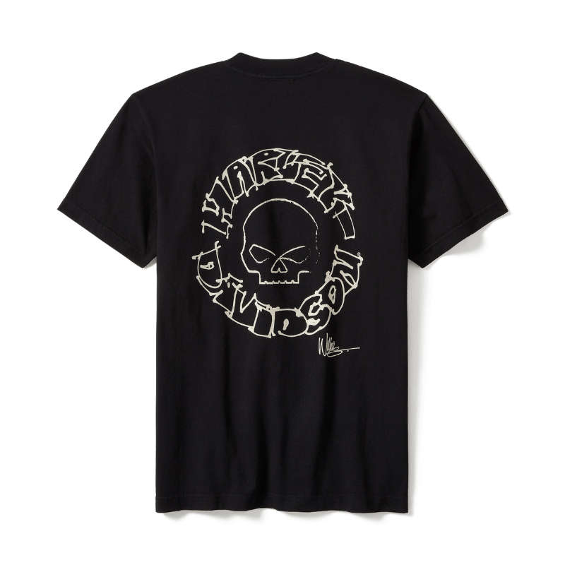 Willie G Circle Skull Sketch Art Short Sleeve - XL