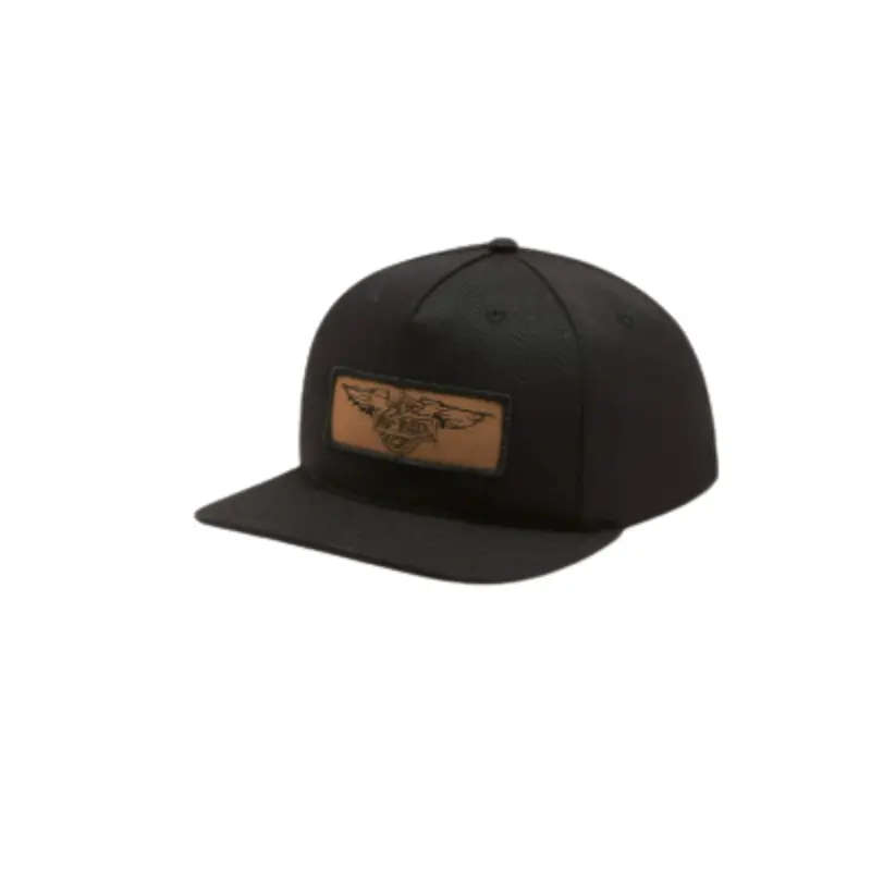 Willie G. Silver Wings Leather Patch Adjustable Baseball Cap
