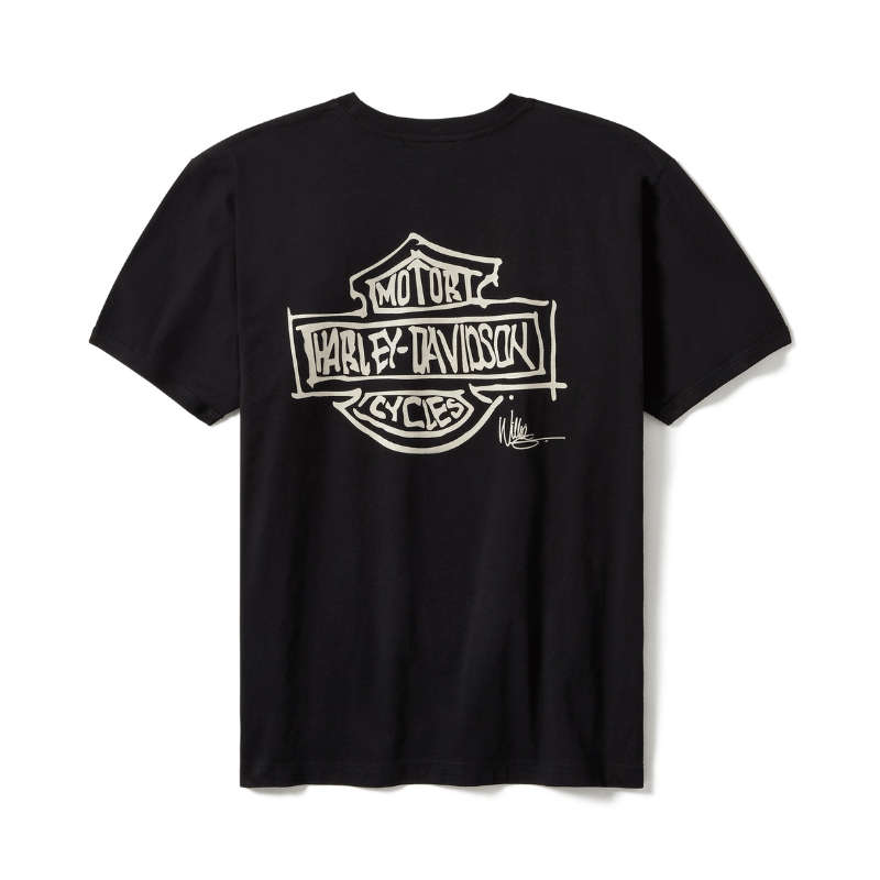 Willie G Sketch Art Ringer Tee - M