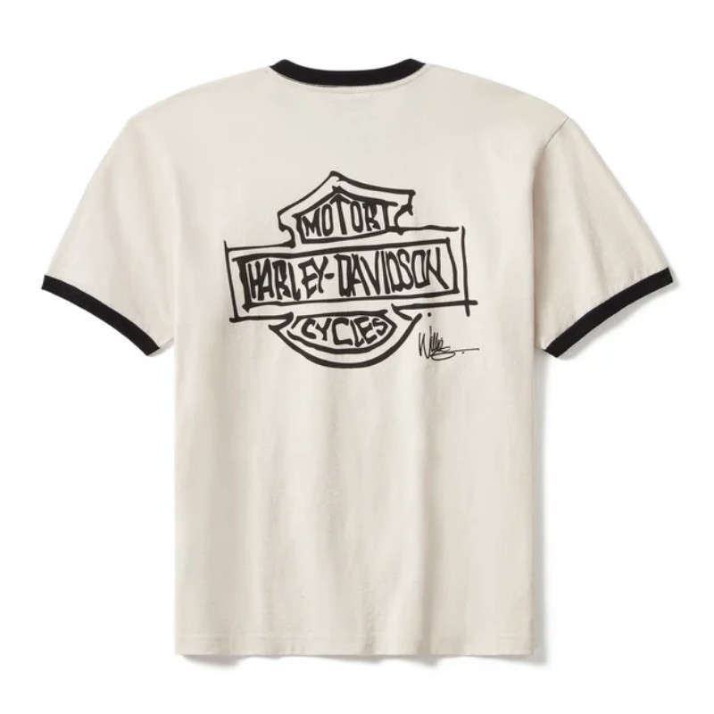 Willie G Sketch Art Ringer Tee - XS