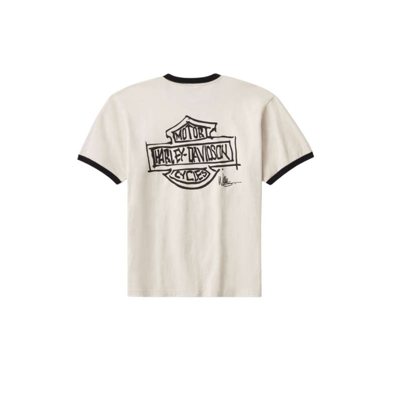 Willie G Sketch Art Ringer Tee - XS