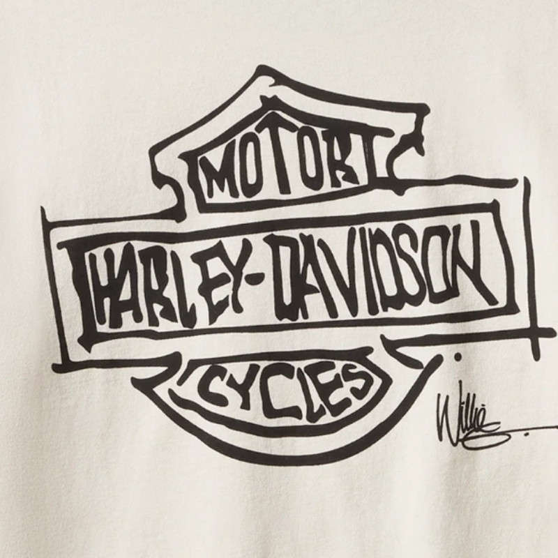 Willie G Sketch Art Ringer Tee - XS
