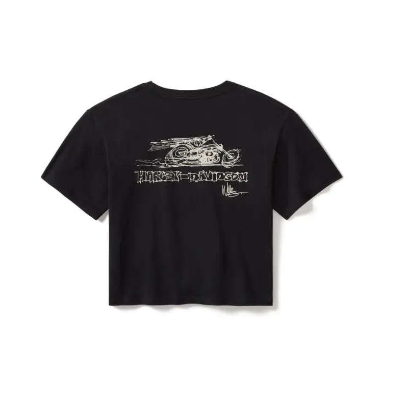 Women's In the Wind Rider Sketch Art Boxy Tee - XL