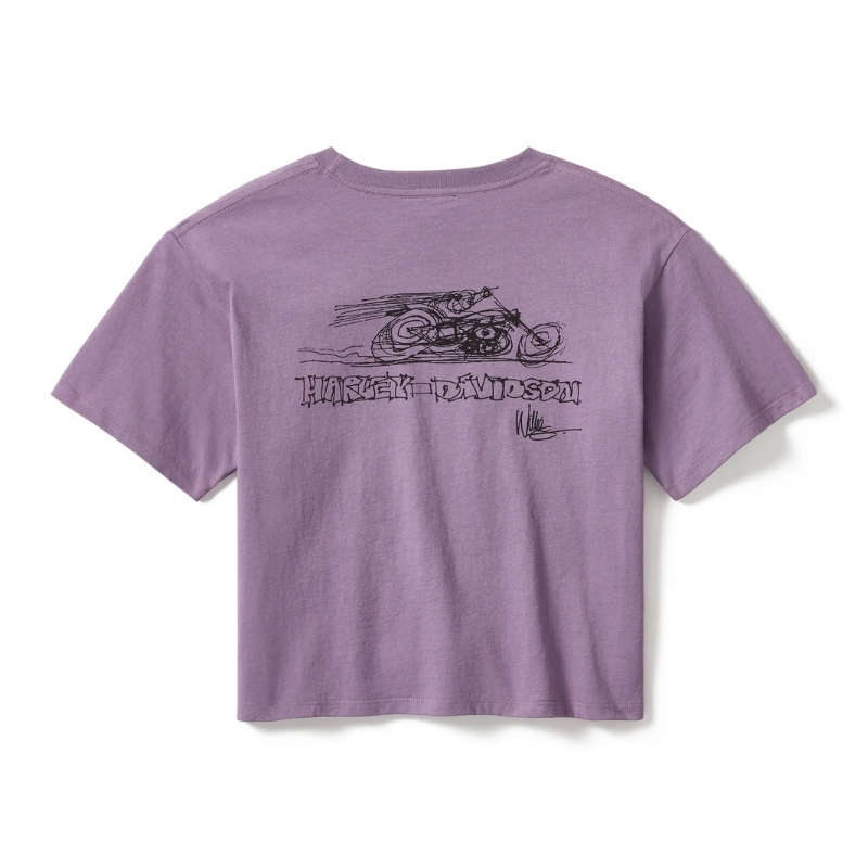 In the Wind Rider Sketch Art Boxy Tee - XS