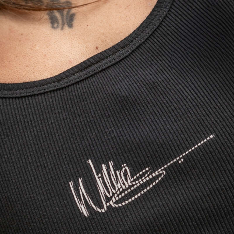 Women's Willie G Circle Skull Sketch Art Ribbed Tank - 2XL