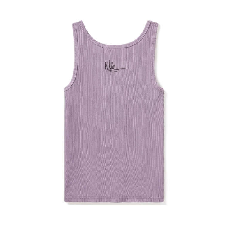 Women's Willie G Circle Skull Sketch Art Ribbed Tank - L
