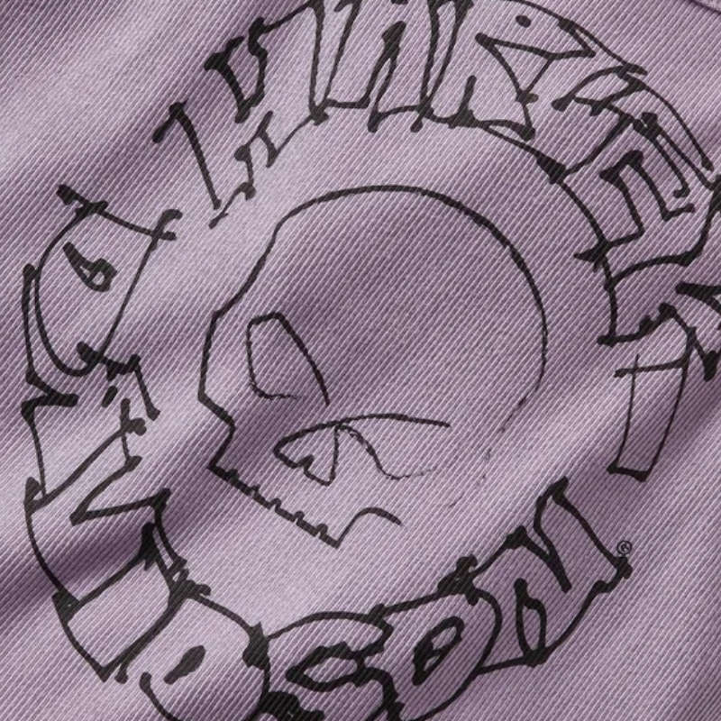 Women's Willie G Circle Skull Sketch Art Ribbed Tank - L