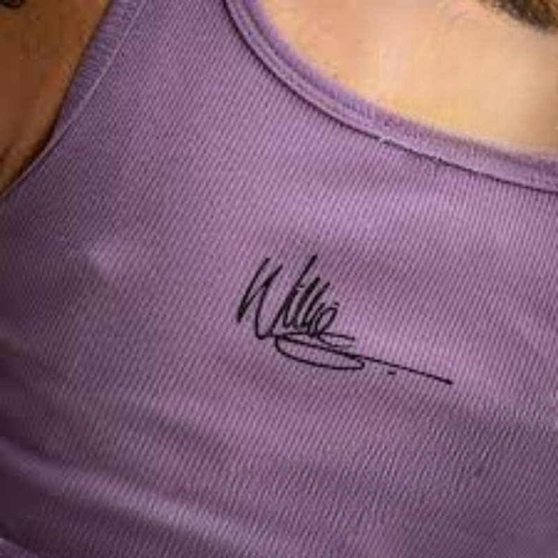 Women's Willie G Circle Skull Sketch Art Ribbed Tank - L