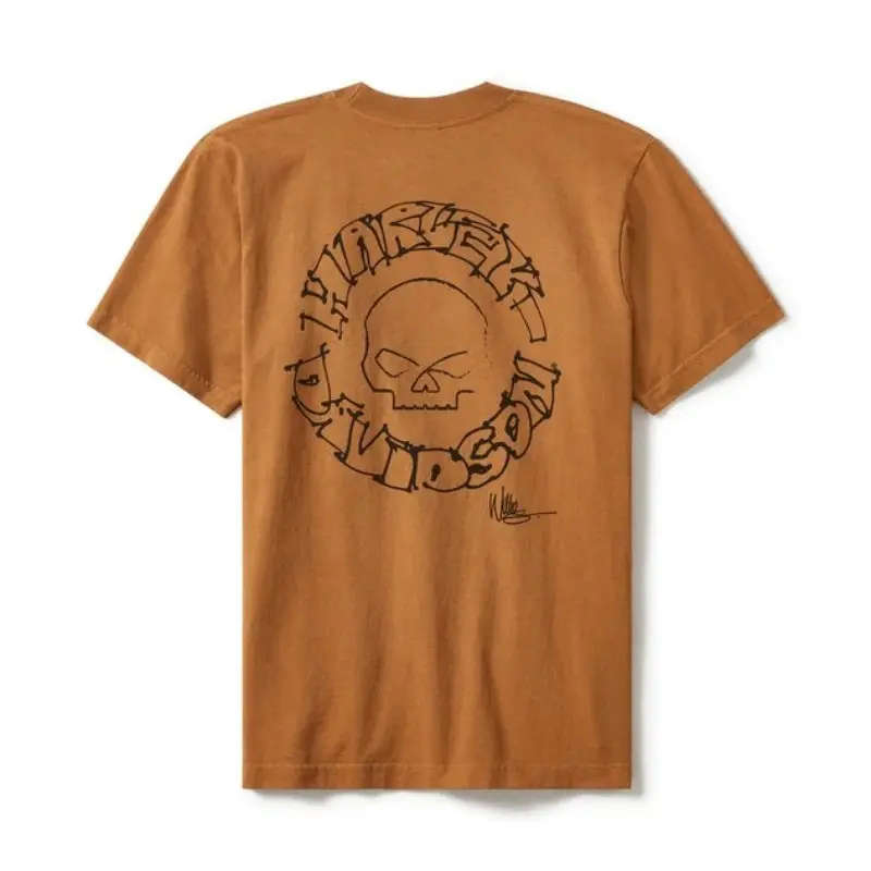 Willie G Circle Skull Sketch Art Short Sleeve - S