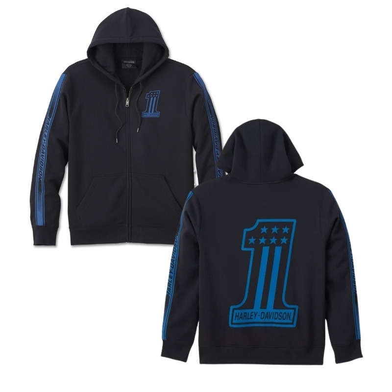 Men's #1 Racer Zip-Up Hoodie - 4XL