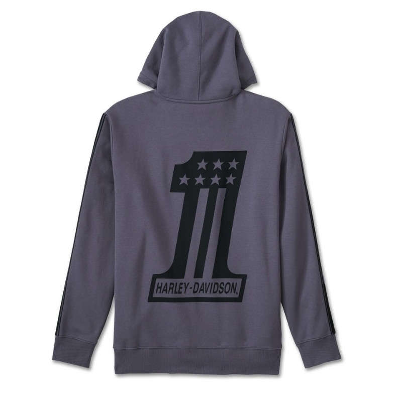 Men's #1 Racer Zip-Up Hoodie - L