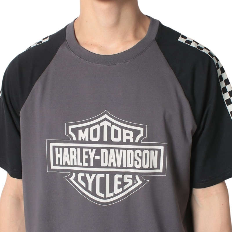 Men's Bar & Shield Raglan Short Sleeve Tee - 4XL