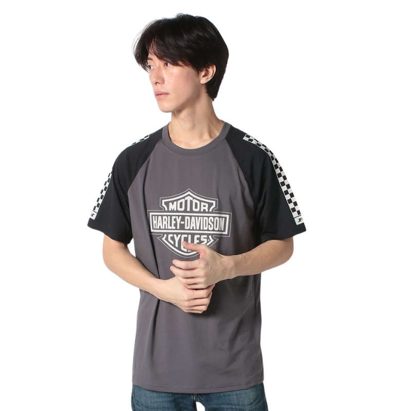 Men's Bar & Shield Raglan Short Sleeve Tee - 4XL