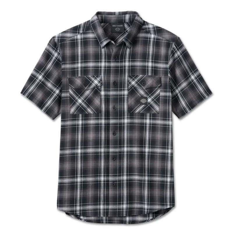 Men's Backing It In Short Sleeve Plaid Shirt - L
