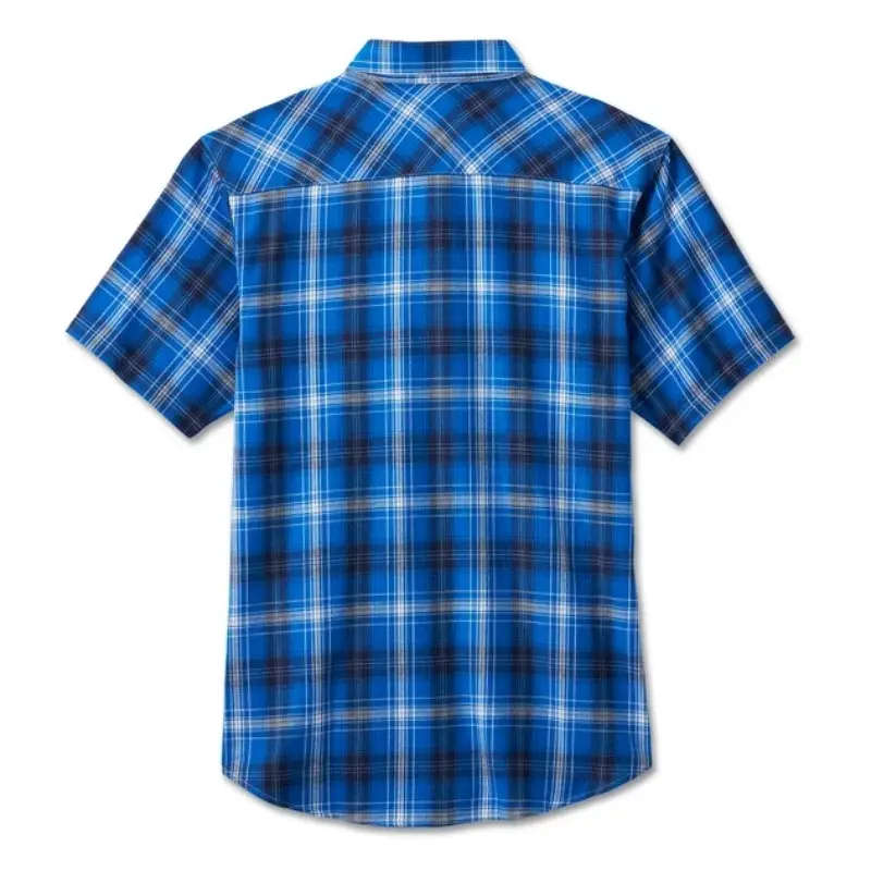 Men's Backing It In Short Sleeve Plaid Shirt - M