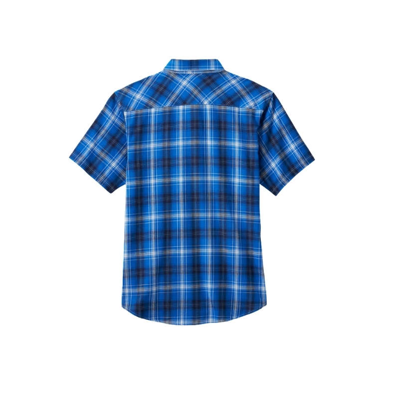 Men's Backing It In Short Sleeve Plaid Shirt - M