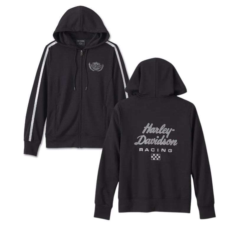 Women's Racing Scuba Zip Front Hoodie - M