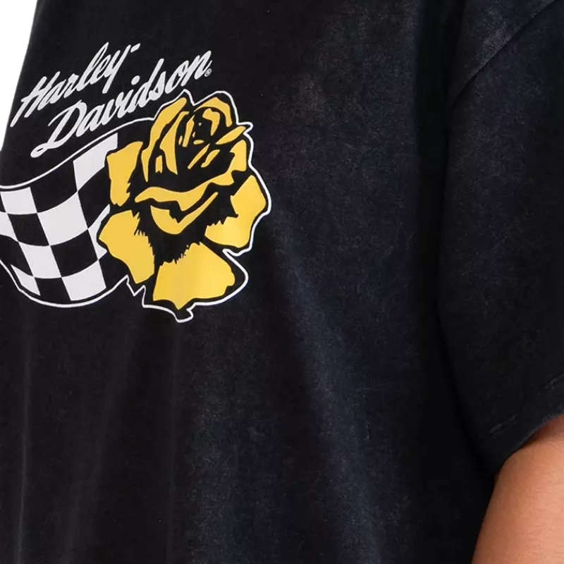 Women's Rose Racer Oversized Tee - XL