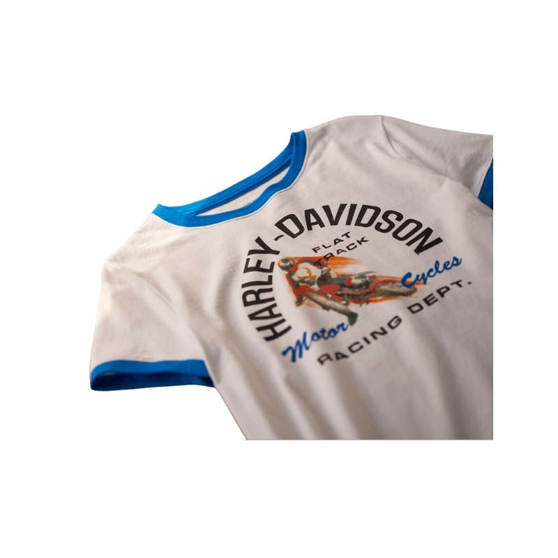 Women's Lowside Ringer Tee - S