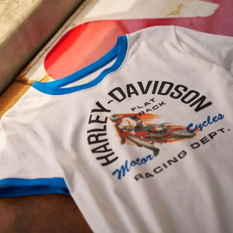 Women's Lowside Ringer Tee - M